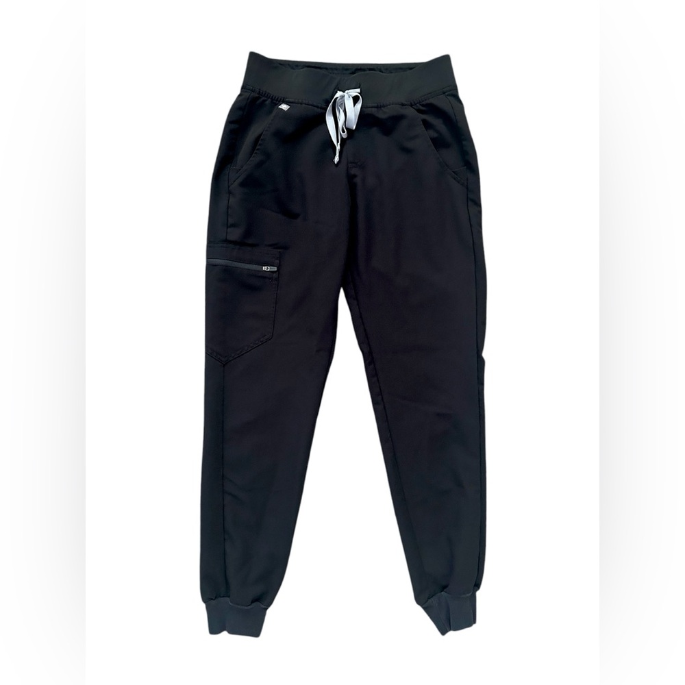 Figs Zamora Jogger Scrub Pants Size XS W18SW2005 Black Medical